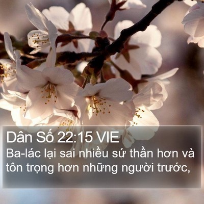 Dân Số 22:15 VIE Bible Verse Image