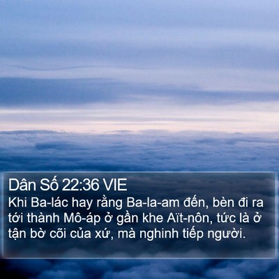 Dân Số 22:36 VIE Bible Verse Image