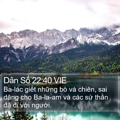 Dân Số 22:40 VIE Bible Verse Image