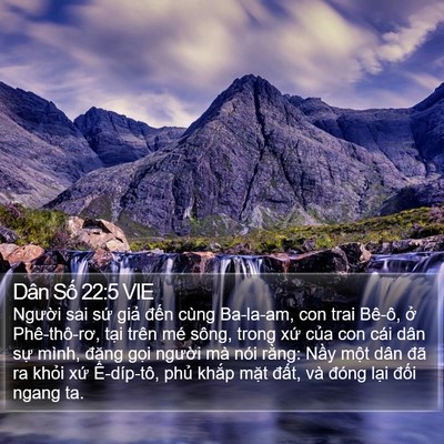 Dân Số 22:5 VIE Bible Verse Image