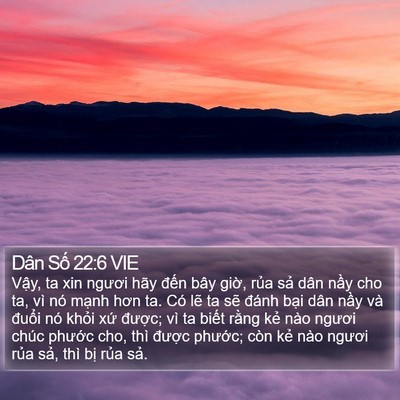 Dân Số 22:6 VIE Bible Verse Image