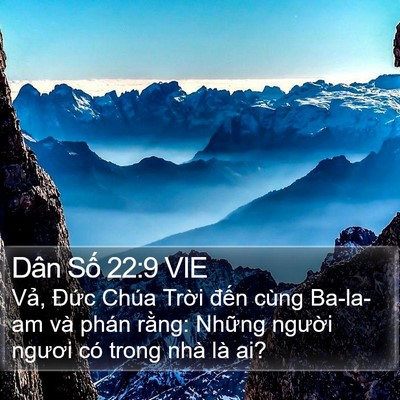Dân Số 22:9 VIE Bible Verse Image