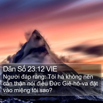 Dân Số 23:12 VIE Bible Verse Image