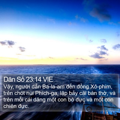 Dân Số 23:14 VIE Bible Verse Image