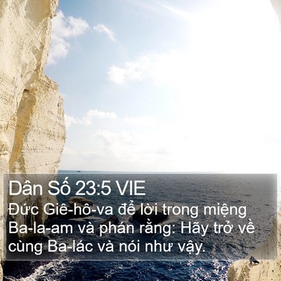 Dân Số 23:5 VIE Bible Verse Image