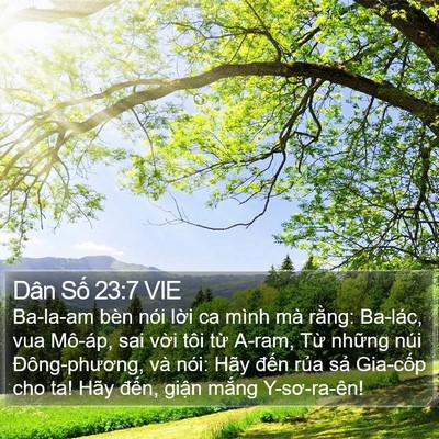 Dân Số 23:7 VIE Bible Verse Image