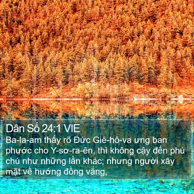 Dân Số 24:1 VIE Bible Verse Image