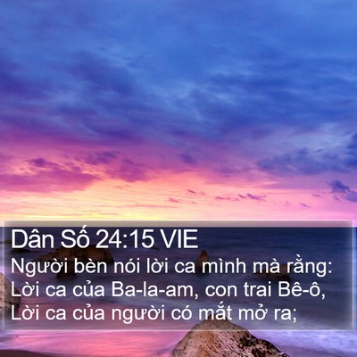 Dân Số 24:15 VIE Bible Verse Image