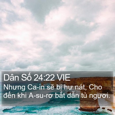 Dân Số 24:22 VIE Bible Verse Image