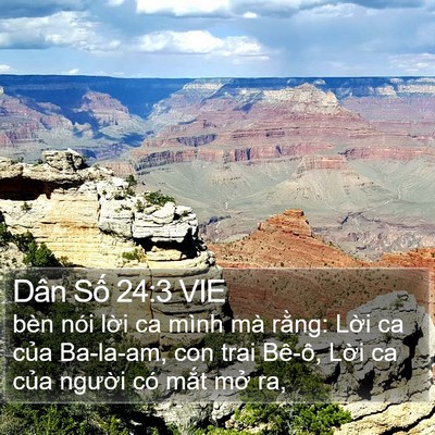Dân Số 24:3 VIE Bible Verse Image