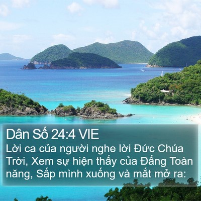 Dân Số 24:4 VIE Bible Verse Image