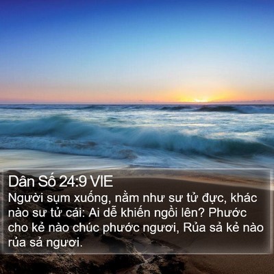 Dân Số 24:9 VIE Bible Verse Image