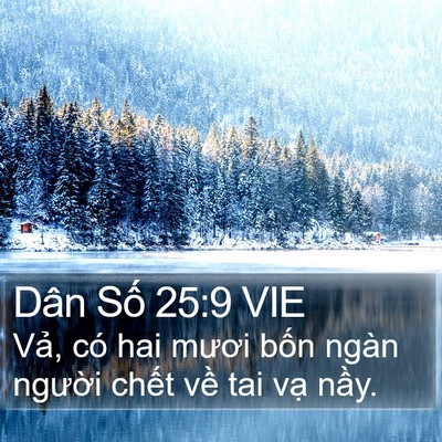Dân Số 25:9 VIE Bible Verse Image