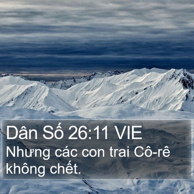 Dân Số 26:11 VIE Bible Verse Image