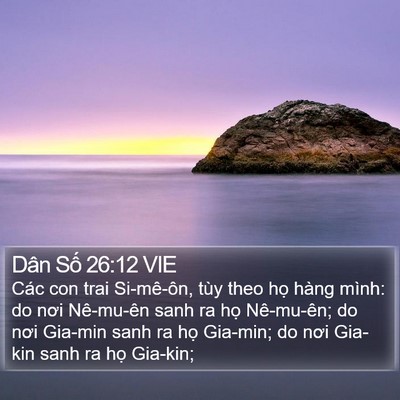 Dân Số 26:12 VIE Bible Verse Image