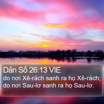 Dân Số 26:13 VIE Bible Verse Image