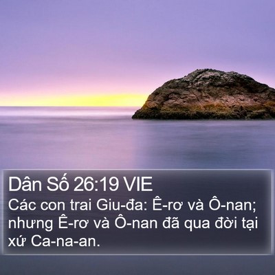 Dân Số 26:19 VIE Bible Verse Image