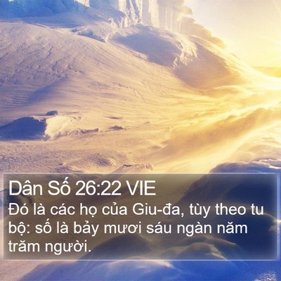 Dân Số 26:22 VIE Bible Verse Image
