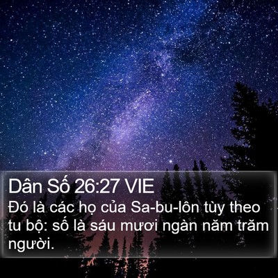 Dân Số 26:27 VIE Bible Verse Image