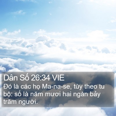 Dân Số 26:34 VIE Bible Verse Image