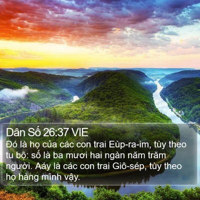 Dân Số 26:37 VIE Bible Verse Image