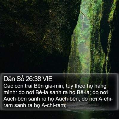 Dân Số 26:38 VIE Bible Verse Image