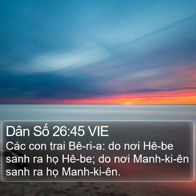Dân Số 26:45 VIE Bible Verse Image