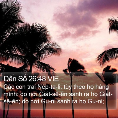 Dân Số 26:48 VIE Bible Verse Image