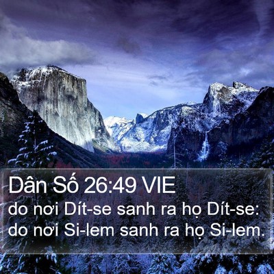 Dân Số 26:49 VIE Bible Verse Image