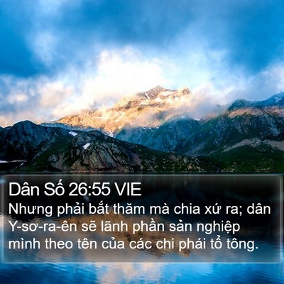 Dân Số 26:55 VIE Bible Verse Image