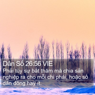 Dân Số 26:56 VIE Bible Verse Image