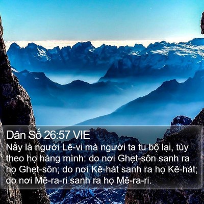 Dân Số 26:57 VIE Bible Verse Image