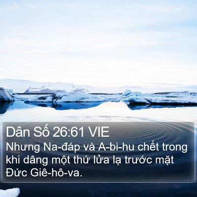 Dân Số 26:61 VIE Bible Verse Image
