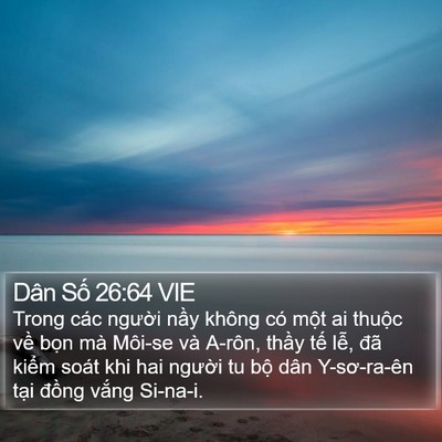 Dân Số 26:64 VIE Bible Verse Image