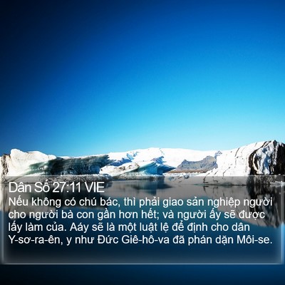 Dân Số 27:11 VIE Bible Verse Image