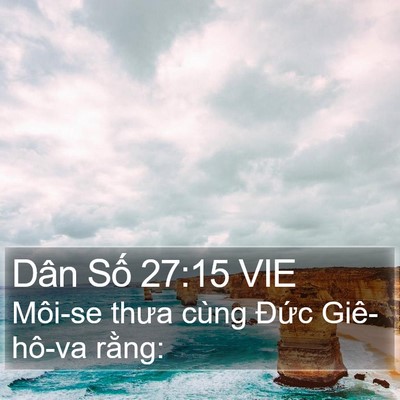 Dân Số 27:15 VIE Bible Verse Image