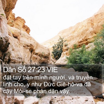 Dân Số 27:23 VIE Bible Verse Image