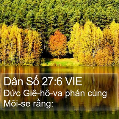 Dân Số 27:6 VIE Bible Verse Image