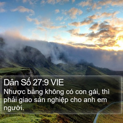 Dân Số 27:9 VIE Bible Verse Image