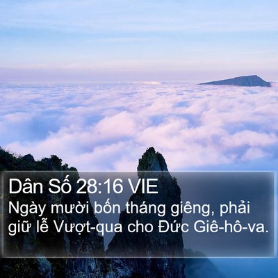 Dân Số 28:16 VIE Bible Verse Image