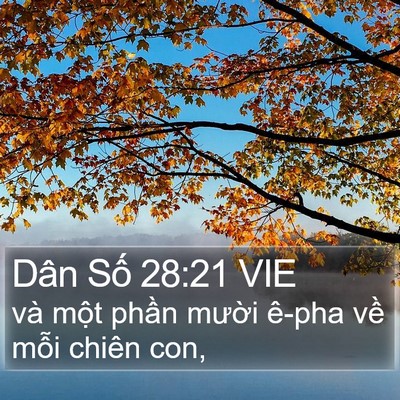 Dân Số 28:21 VIE Bible Verse Image
