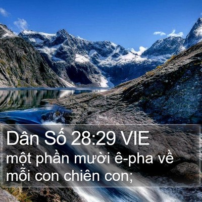 Dân Số 28:29 VIE Bible Verse Image