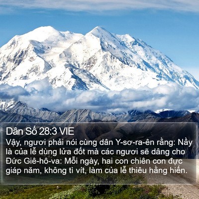 Dân Số 28:3 VIE Bible Verse Image