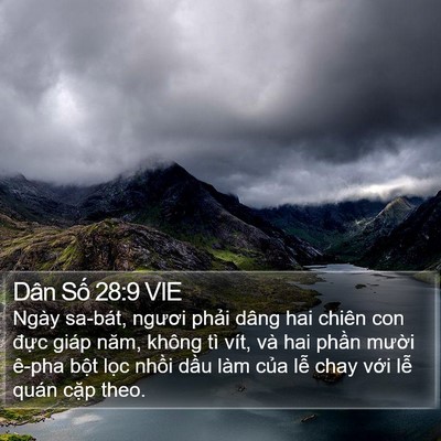 Dân Số 28:9 VIE Bible Verse Image