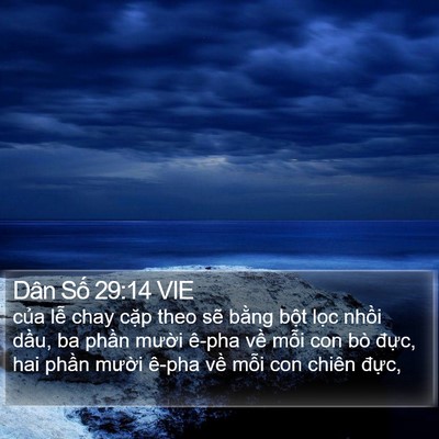 Dân Số 29:14 VIE Bible Verse Image