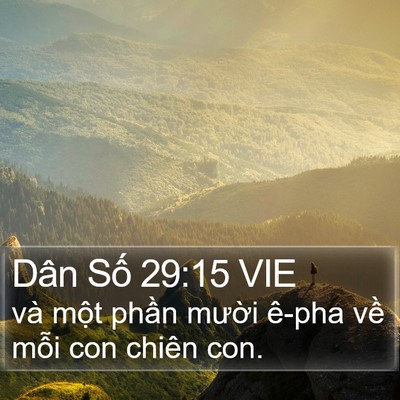 Dân Số 29:15 VIE Bible Verse Image