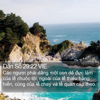 Dân Số 29:22 VIE Bible Verse Image