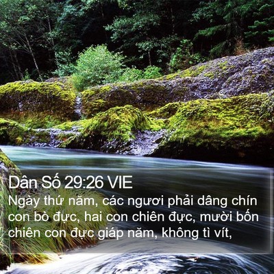 Dân Số 29:26 VIE Bible Verse Image