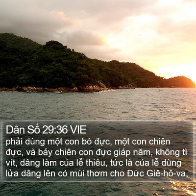 Dân Số 29:36 VIE Bible Verse Image