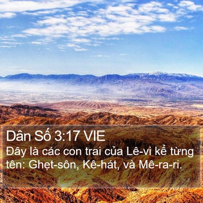 Dân Số 3:17 VIE Bible Verse Image